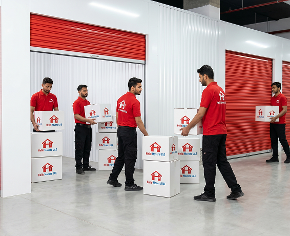 Self storage units across the UAE
